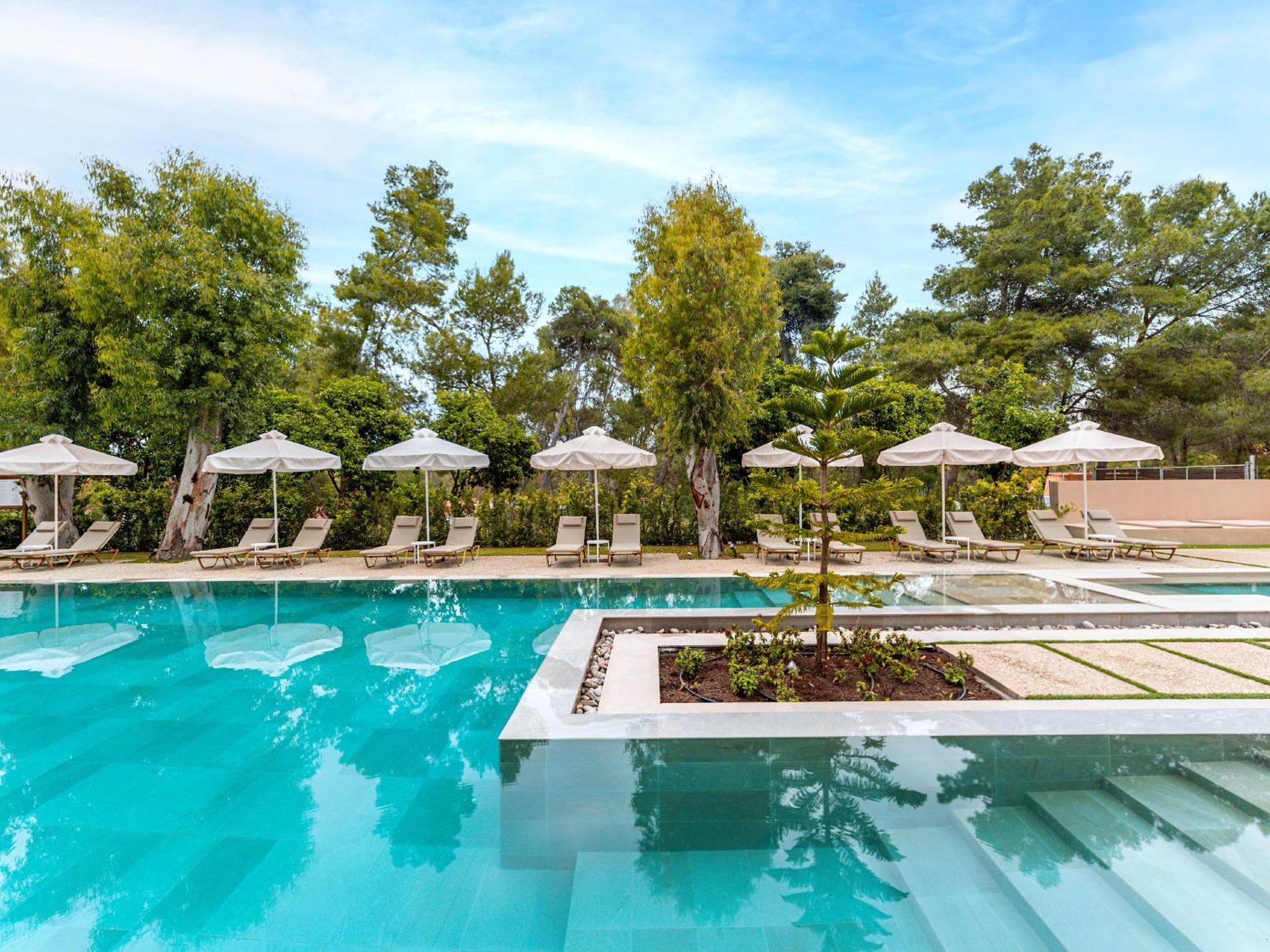 Grecotel Luxme Palms At Riviera Olympia & Aqua Park Лутра Килинис Екстериор снимка