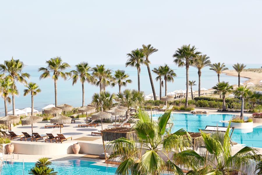 Grecotel Luxme Palms At Riviera Olympia & Aqua Park Лутра Килинис Екстериор снимка